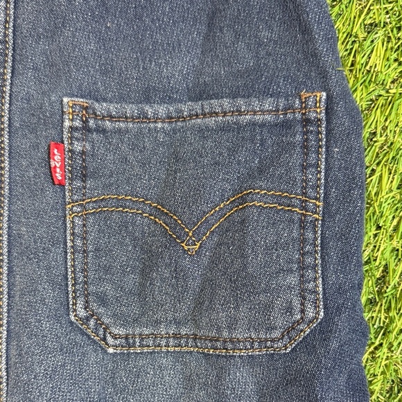 Levi's Kids Dark Blue Overalls - Picture 6 of 7